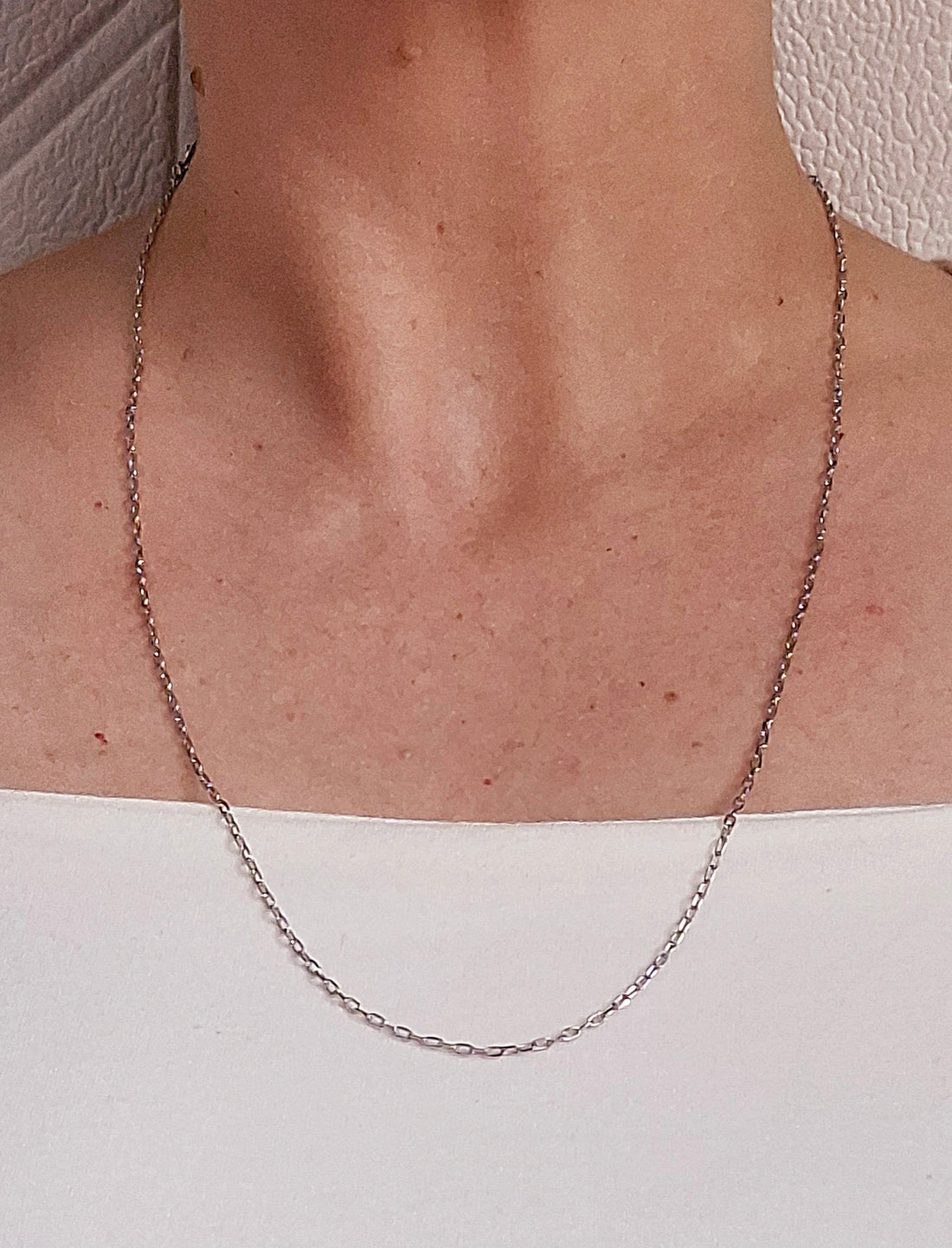 Colar Correntaria Elos Mini 60cm Folheado a Prata - PRATA