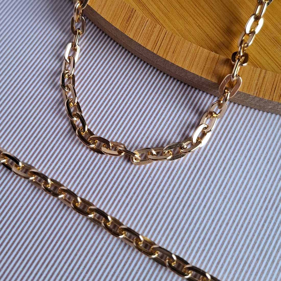 Pulseira Correntaria Elos Folheado a Ouro 18K - OURO