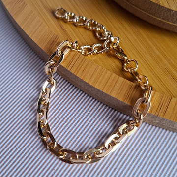 Pulseira Correntaria Elos Folheado a Ouro 18K - OURO