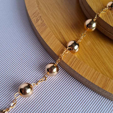 Pulseira Esferas Folheada a Ouro 18K - OURO