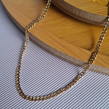 Colar Longo Grumet UNISSEX Folheado a Ouro 18K - OURO