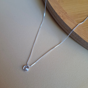 Colar Ponto de Luz 45cm Folheado a Prata - PRATA