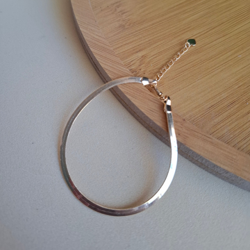 Pulseira Fita Veneziana Folheado a Ouro 18K - OURO