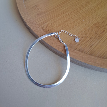 Pulseira Fita Veneziana Folheado a Prata - PRATA
