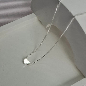 Colar Corrente Coração 40cm + 5cm Extensor Folheado a Prata – PRATA