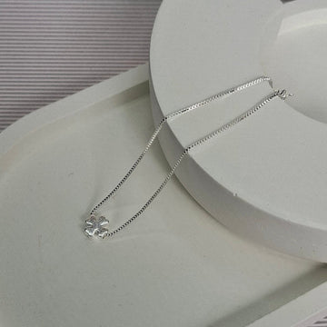 Pulseira Corrente Trevo Folheado a Prata - PRATA