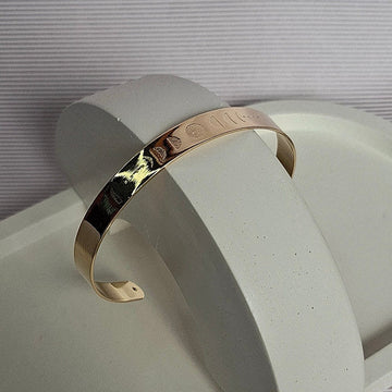 Pulseira Bracelete Fases Lua Folheado a Ouro 18K – OURO