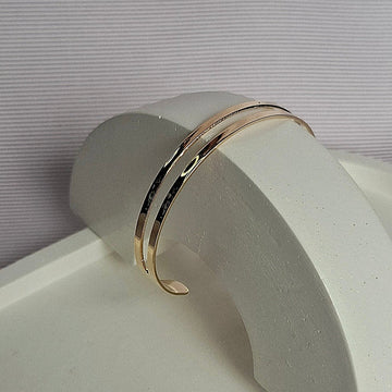 Pulseira Bracelete 2 fios Folheado a Ouro 18K – OURO