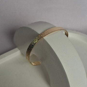 Pulseira Bracelete Fosco Folheado a Ouro 18K – OURO