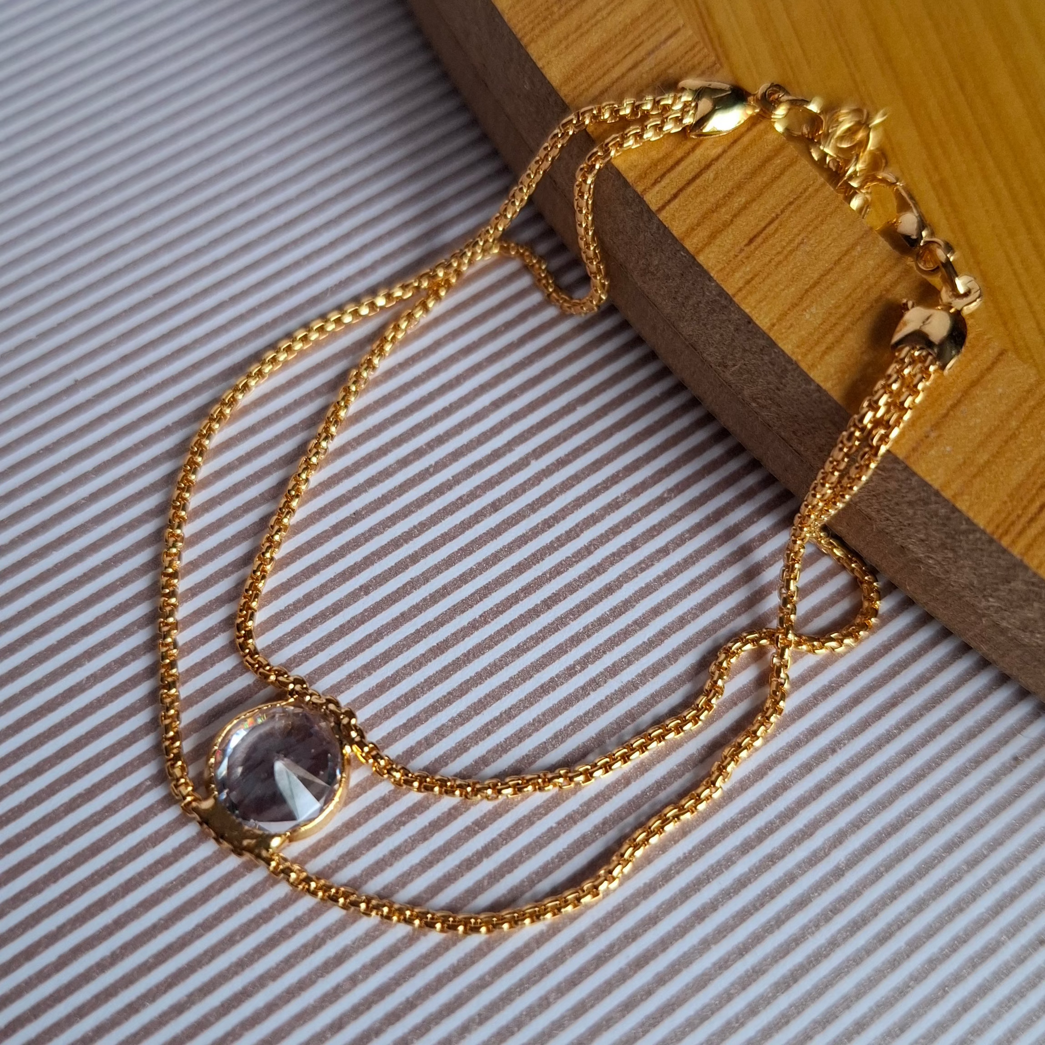 Pulseira Ponto de Luz Folheada a Ouro 18K - OURO