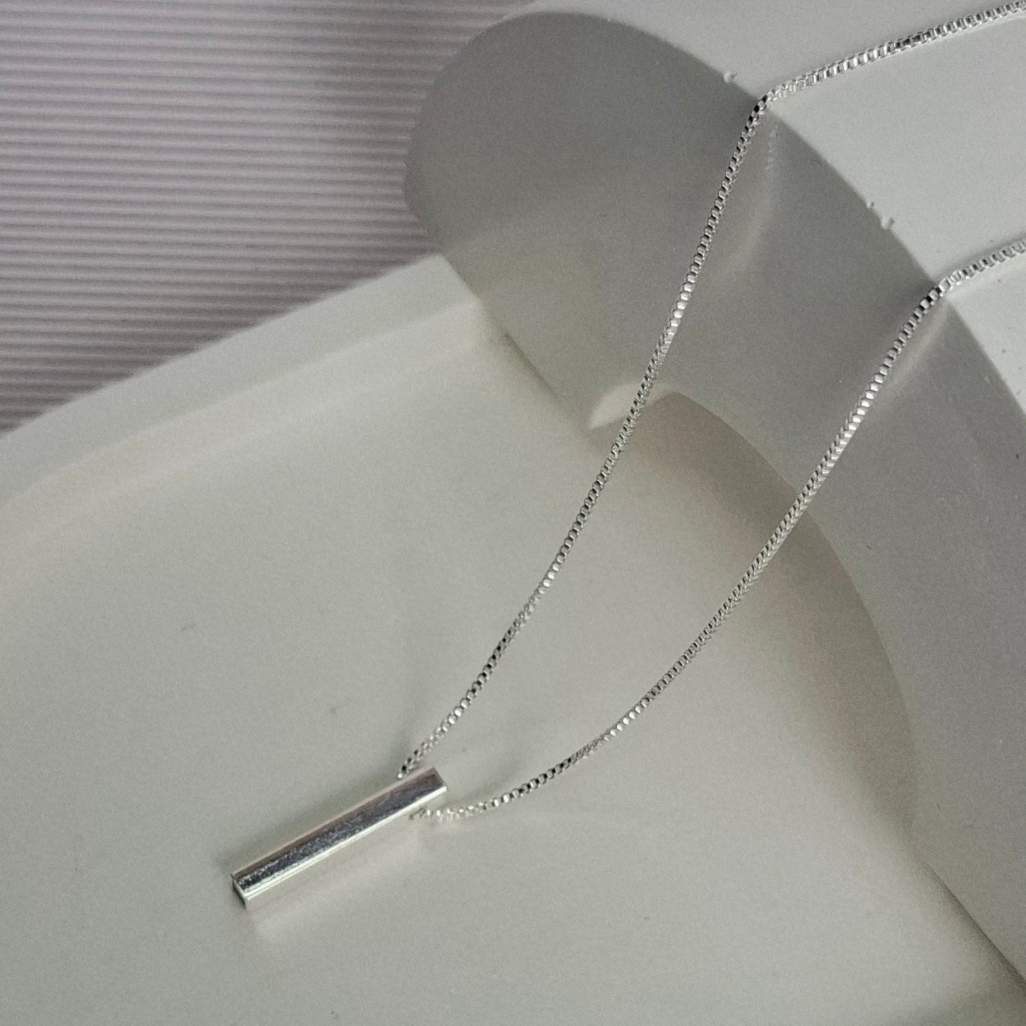 Colar Corrente Palito 20x3mm 45cm + 5cm Extensor Folheado a Prata - PRATA
