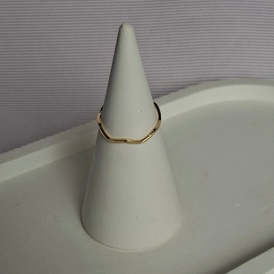 Anel Ondas Tam. 18 Folheado a Ouro 18K - OURO
