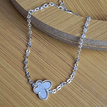 Pulseira Borboleta Madre Pérola Folheado a Prata - PRATA