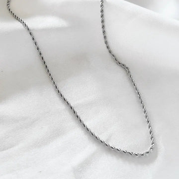 Choker Cordão Baiano 2MM 35CM + 5CM Extensor - AÇO INOX